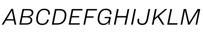 Ringside Regular Light Italic Font UPPERCASE