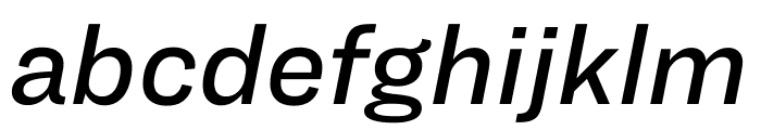 Ringside Regular Medium Italic Font LOWERCASE