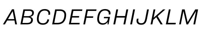 Ringside Regular Office Italic Font UPPERCASE