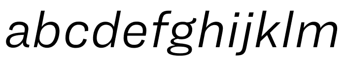 Ringside Regular Office Italic Font LOWERCASE