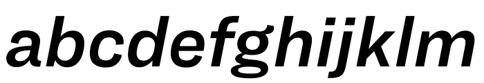 Ringside Regular Semibold Italic Font LOWERCASE