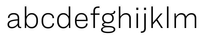 Ringside Regular Thin Font LOWERCASE