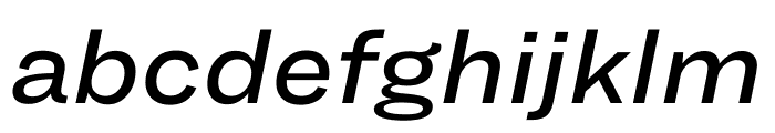 Ringside Wide Medium Italic Font LOWERCASE