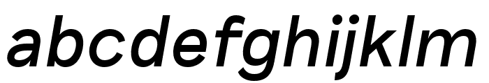 Riposte RegularItalic Font LOWERCASE