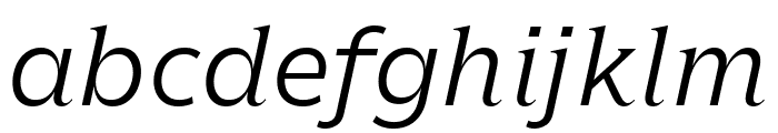 Roman Grotesque WEBL Light Italic FONT