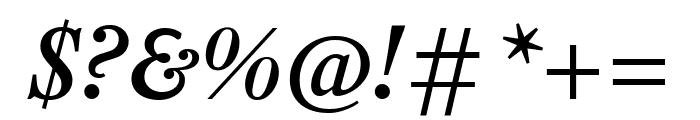 Rosart MediumItalic Font OTHER CHARS