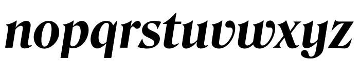 Roslindale Deck Narrow Bold Italic Font LOWERCASE