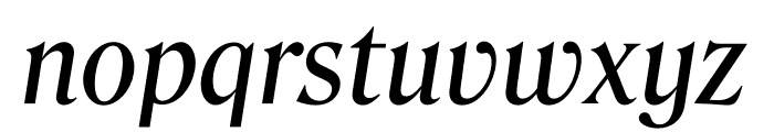 Roslindale Deck Narrow Italic Font LOWERCASE