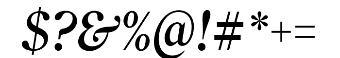 Roslindale Deck Narrow Medium Italic Font OTHER CHARS