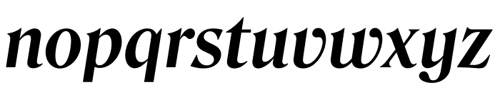 Roslindale Deck Narrow Semi Bold Italic Font LOWERCASE