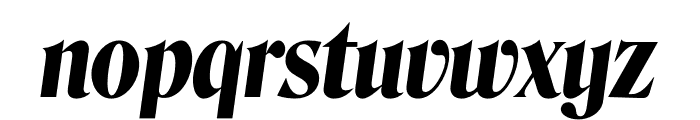 Roslindale Display Condensed Bold Italic Font LOWERCASE