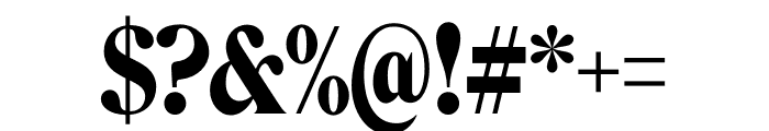 Roslindale Display Condensed Bold Font OTHER CHARS