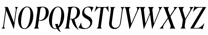 Roslindale Display Condensed Italic Font UPPERCASE