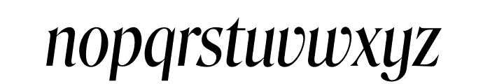 Roslindale Display Condensed Italic Font LOWERCASE