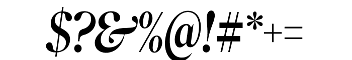 Roslindale Display Condensed Medium Italic Font OTHER CHARS