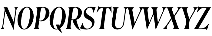 Roslindale Display Condensed Medium Italic Font UPPERCASE