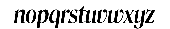 Roslindale Display Condensed Medium Italic Font LOWERCASE