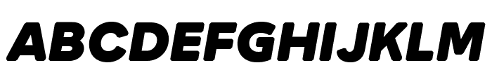 Round WEBL Black Italic Font UPPERCASE