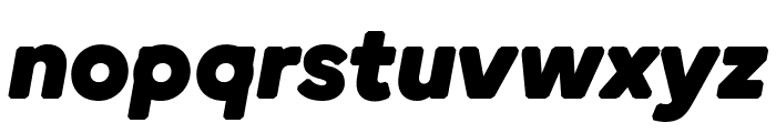 Round WEBL Black Italic Font LOWERCASE
