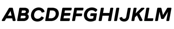 Round WEBL Bold Italic Font UPPERCASE
