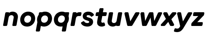 Round WEBL Bold Italic Font LOWERCASE