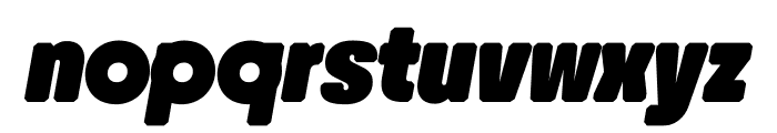 RoundCondensedWEB Black Italic Font LOWERCASE