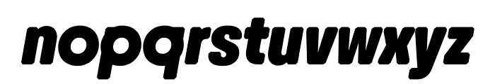 RoundCondensedWEB Extrabold Italic Font LOWERCASE