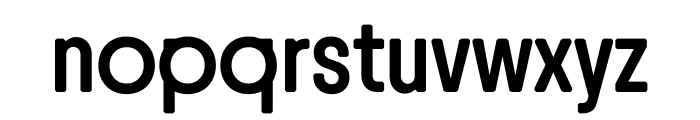RoundCondensedWEB Regular Font LOWERCASE
