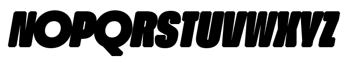 RoundUltraWEB Black Italic Font UPPERCASE