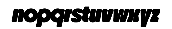 RoundUltraWEB Black Italic Font LOWERCASE