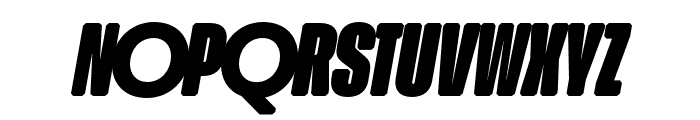 RoundUltraWEB Bold Italic Font UPPERCASE