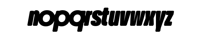 RoundUltraWEB Bold Italic Font LOWERCASE