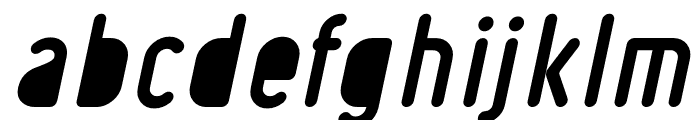 Ruler Cutout Bold Italic Font LOWERCASE