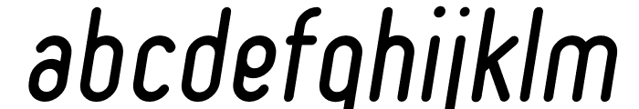 Ruler Rounded Italic Font LOWERCASE
