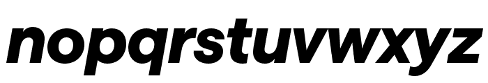 SaansTRIAL HeavyItalic Font LOWERCASE