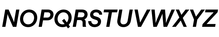 SaansTRIAL SemiBoldItalic Font UPPERCASE