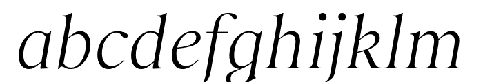 Sainte Colombe Light Italic Font LOWERCASE