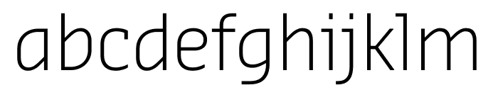 Sansa Light Font LOWERCASE