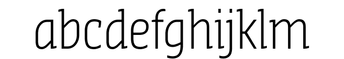 Sansa Slab Condensed Light Font LOWERCASE