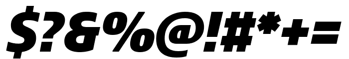 Sansa Slab SmCondensed Black Italic Font OTHER CHARS