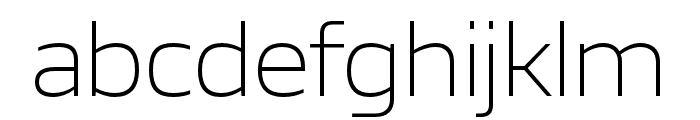 Scandium ExtraLight Font LOWERCASE