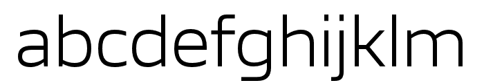 Scandium Light Font LOWERCASE