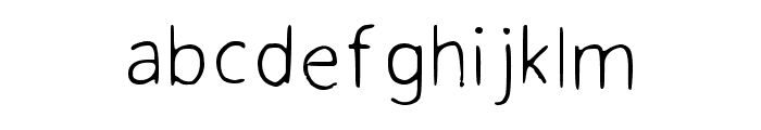 Scratchy Font LOWERCASE