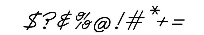 Script Font OTHER CHARS