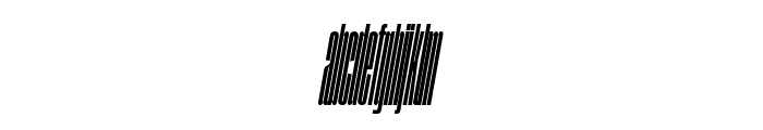 SegmentA CondensedBlackItalic Font LOWERCASE