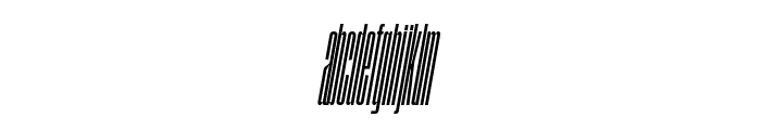 SegmentA CondensedBoldItalic Font LOWERCASE