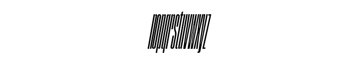 SegmentA CondensedBoldItalic Font LOWERCASE