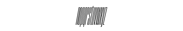 SegmentA CondensedRegularItalic Font LOWERCASE