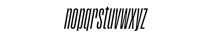 SegmentA KeyRegularItalic Font LOWERCASE