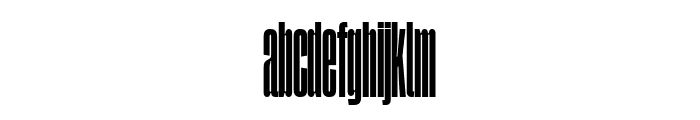 SegmentA NarrowBlack Font LOWERCASE